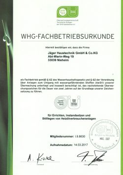 Urkunde UEWG 26-27